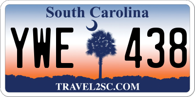 SC license plate YWE438