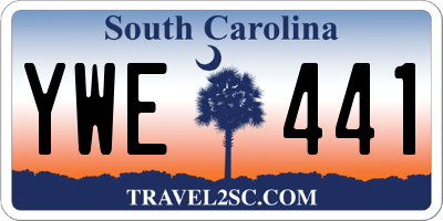 SC license plate YWE441