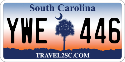 SC license plate YWE446