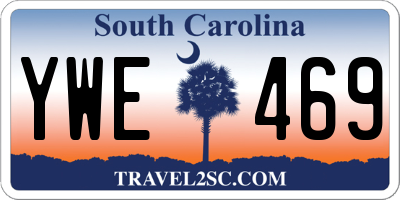 SC license plate YWE469