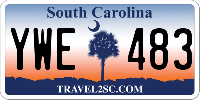 SC license plate YWE483