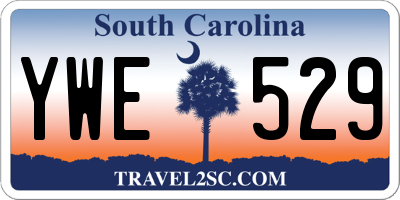 SC license plate YWE529