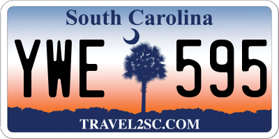 SC license plate YWE595