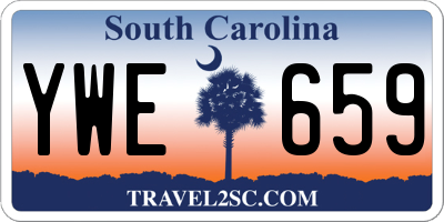 SC license plate YWE659