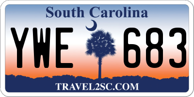 SC license plate YWE683