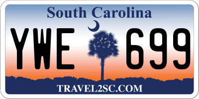 SC license plate YWE699