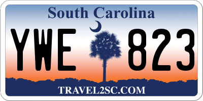 SC license plate YWE823