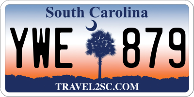SC license plate YWE879
