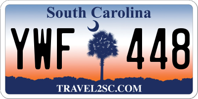 SC license plate YWF448