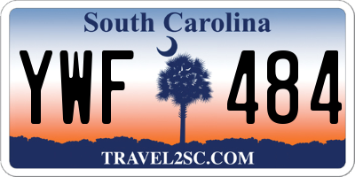 SC license plate YWF484