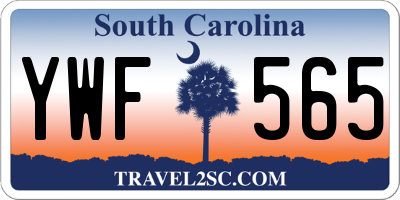SC license plate YWF565