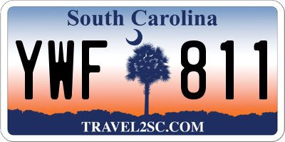 SC license plate YWF811