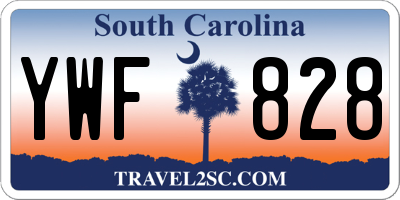 SC license plate YWF828