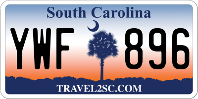 SC license plate YWF896