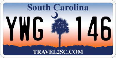 SC license plate YWG146