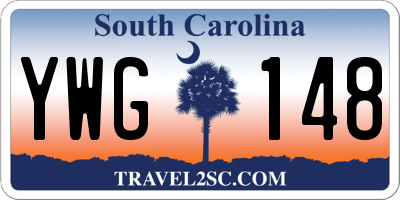SC license plate YWG148