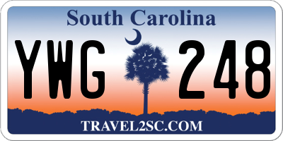 SC license plate YWG248
