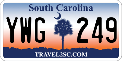 SC license plate YWG249