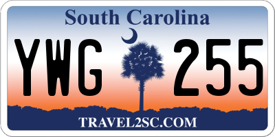 SC license plate YWG255