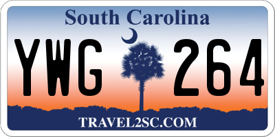 SC license plate YWG264
