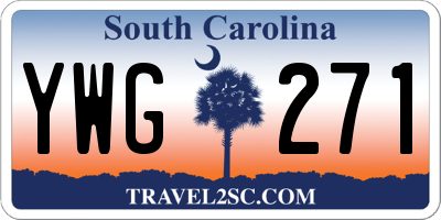 SC license plate YWG271