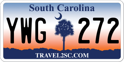 SC license plate YWG272