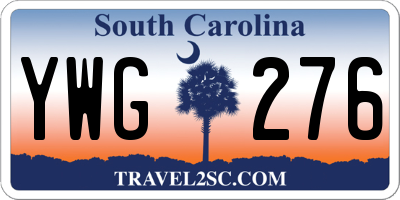SC license plate YWG276