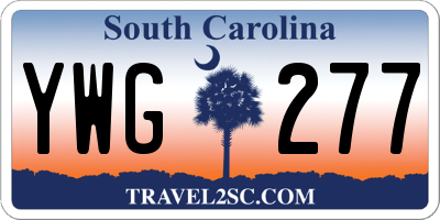 SC license plate YWG277