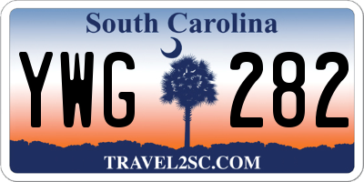 SC license plate YWG282