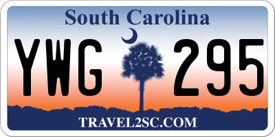 SC license plate YWG295