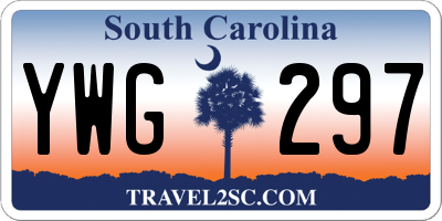 SC license plate YWG297
