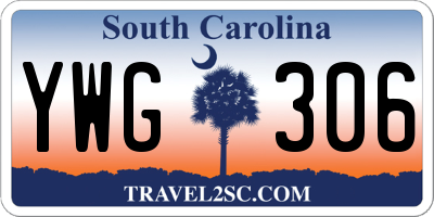 SC license plate YWG306