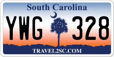 SC license plate YWG328