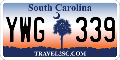 SC license plate YWG339