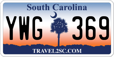 SC license plate YWG369
