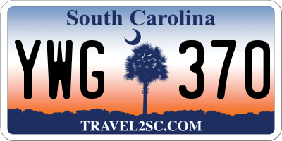 SC license plate YWG370