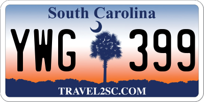 SC license plate YWG399