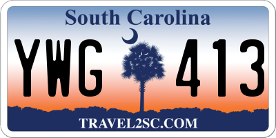 SC license plate YWG413