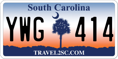 SC license plate YWG414