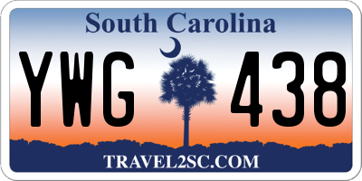 SC license plate YWG438
