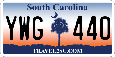 SC license plate YWG440