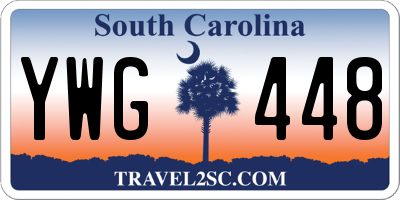 SC license plate YWG448