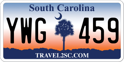 SC license plate YWG459