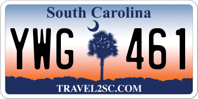 SC license plate YWG461