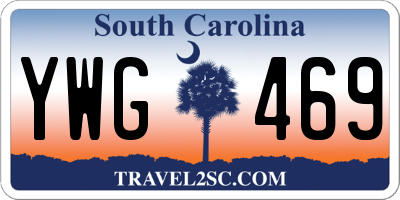 SC license plate YWG469