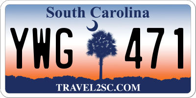 SC license plate YWG471