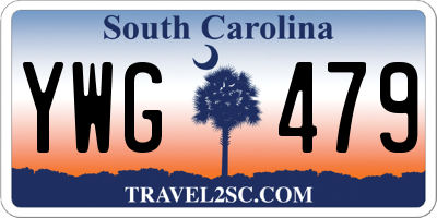 SC license plate YWG479
