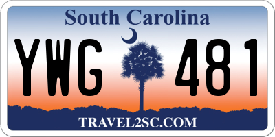 SC license plate YWG481