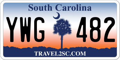 SC license plate YWG482