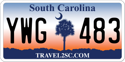 SC license plate YWG483